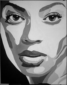 Painting of Beyonce