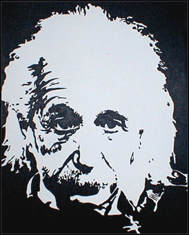 Painting of Albert Einstein
