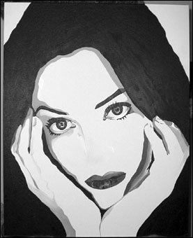 Painting of Kate Winslet