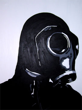 Painting of Gas Mask